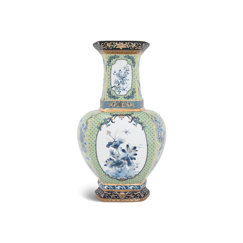 Bình Hoa Thịnh Vượng Lục Giác 45cm