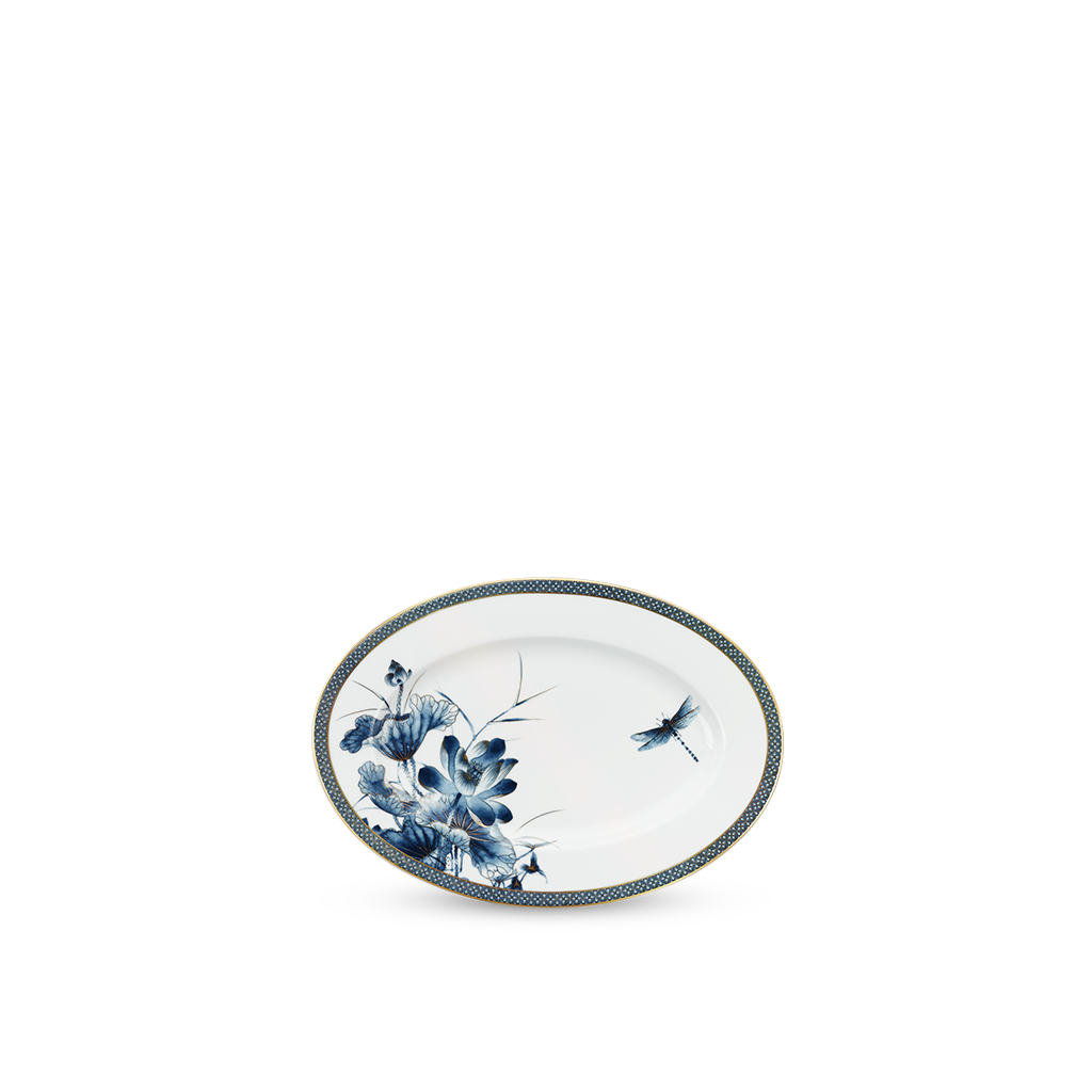 Dĩa oval - Hoàng Cung - Sen Vàng