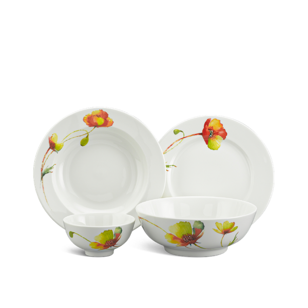 [GT] Bộ đồ ăn 10 sp - Jasmine Ngà - Anh Túc