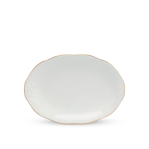 Dĩa oval - Đài Các IFP - Chỉ Vàng