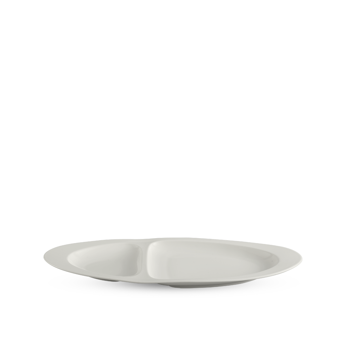 Dĩa oval hai ngăn 40 cm - Gourmet Lys - Trắng Ngà