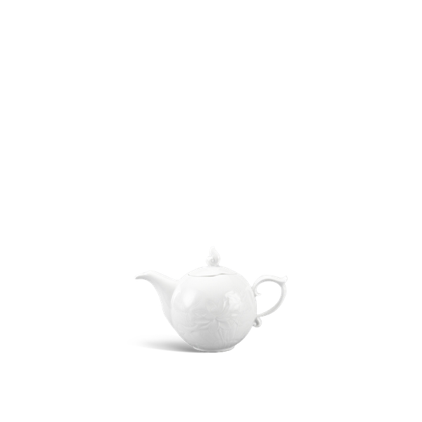 Bình trà + nắp - Sen - Trắng