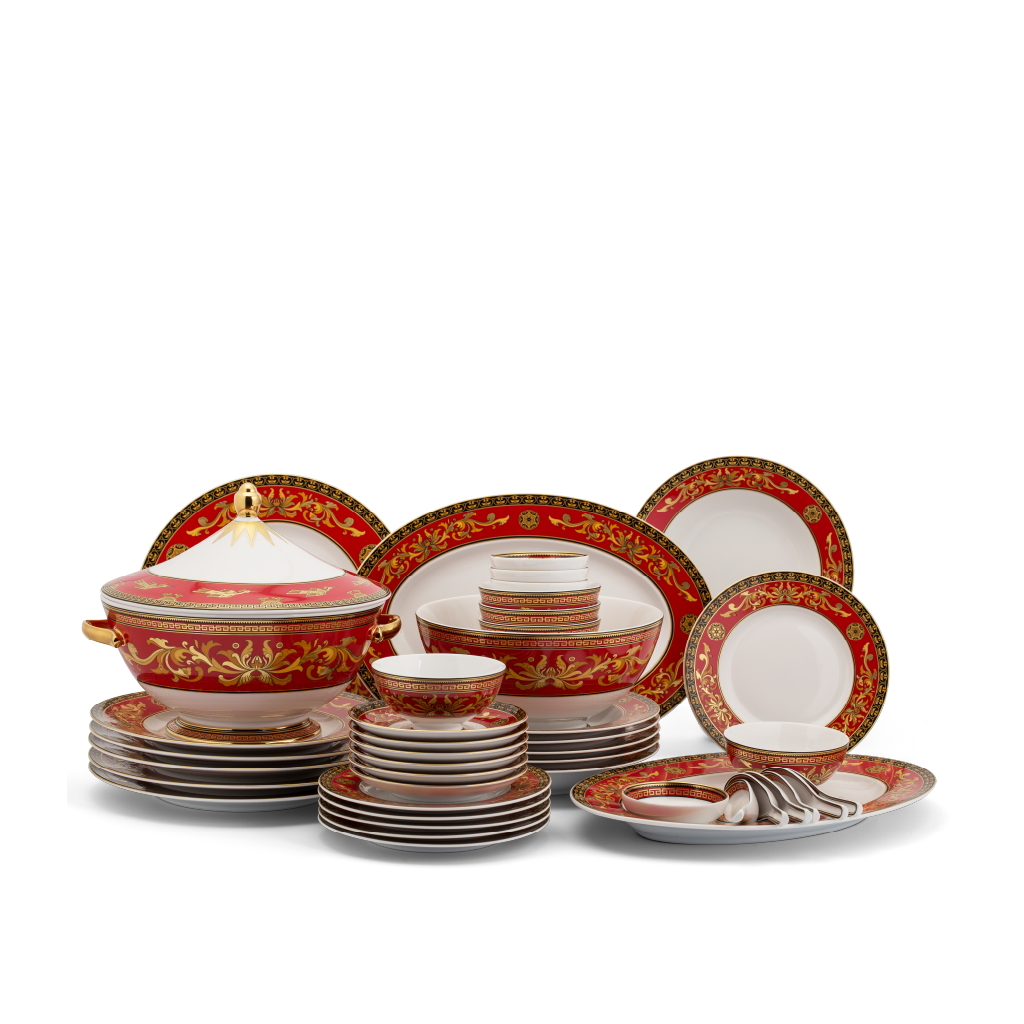 Bộ đồ ăn 10 người đầy đủ 49 sản phẩm - Hoàng Cung - Quốc Sắc