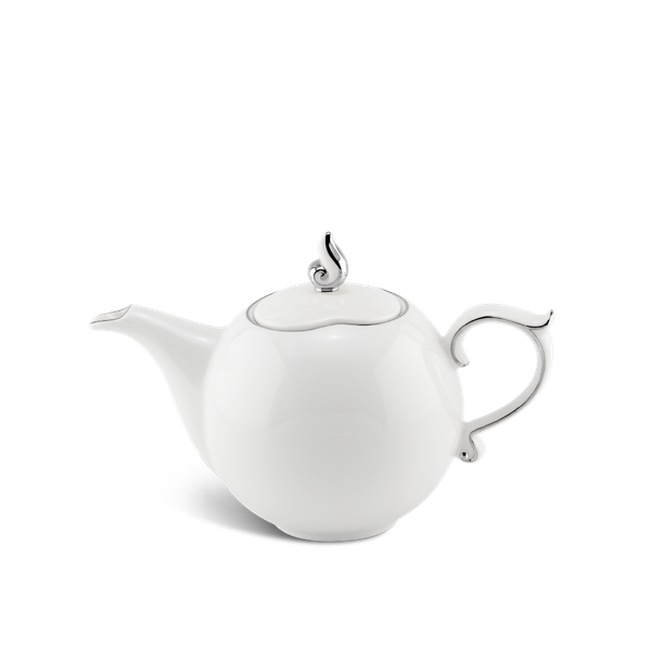 Bình trà + nắp - Mẫu đơn IFP - Chỉ Bạch Kim