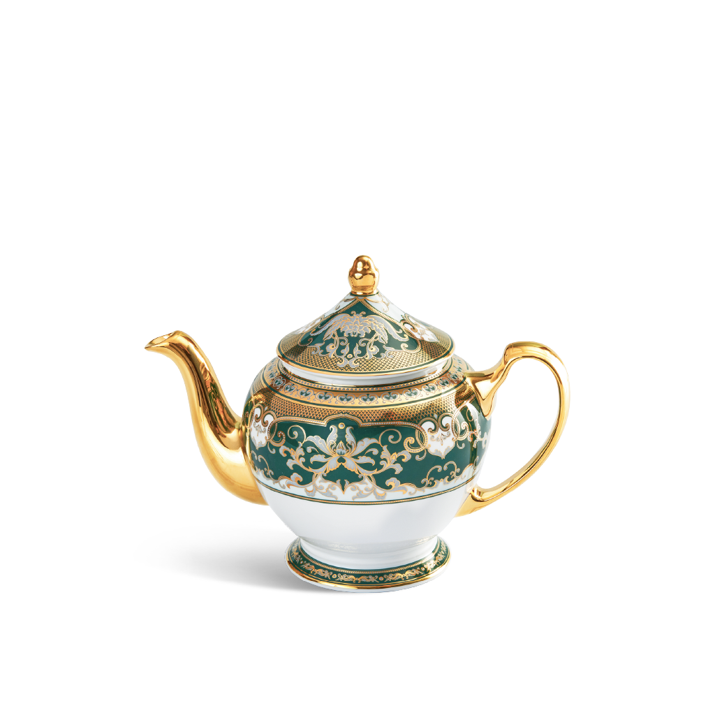 Bình trà + nắp - Hoàng Cung - Sen Ngọc Bích