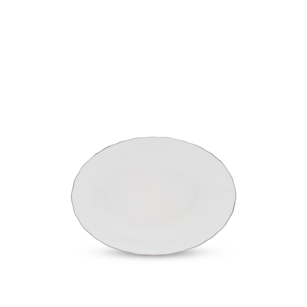 Dĩa oval - Mẫu đơn IFP - Chỉ Bạch Kim