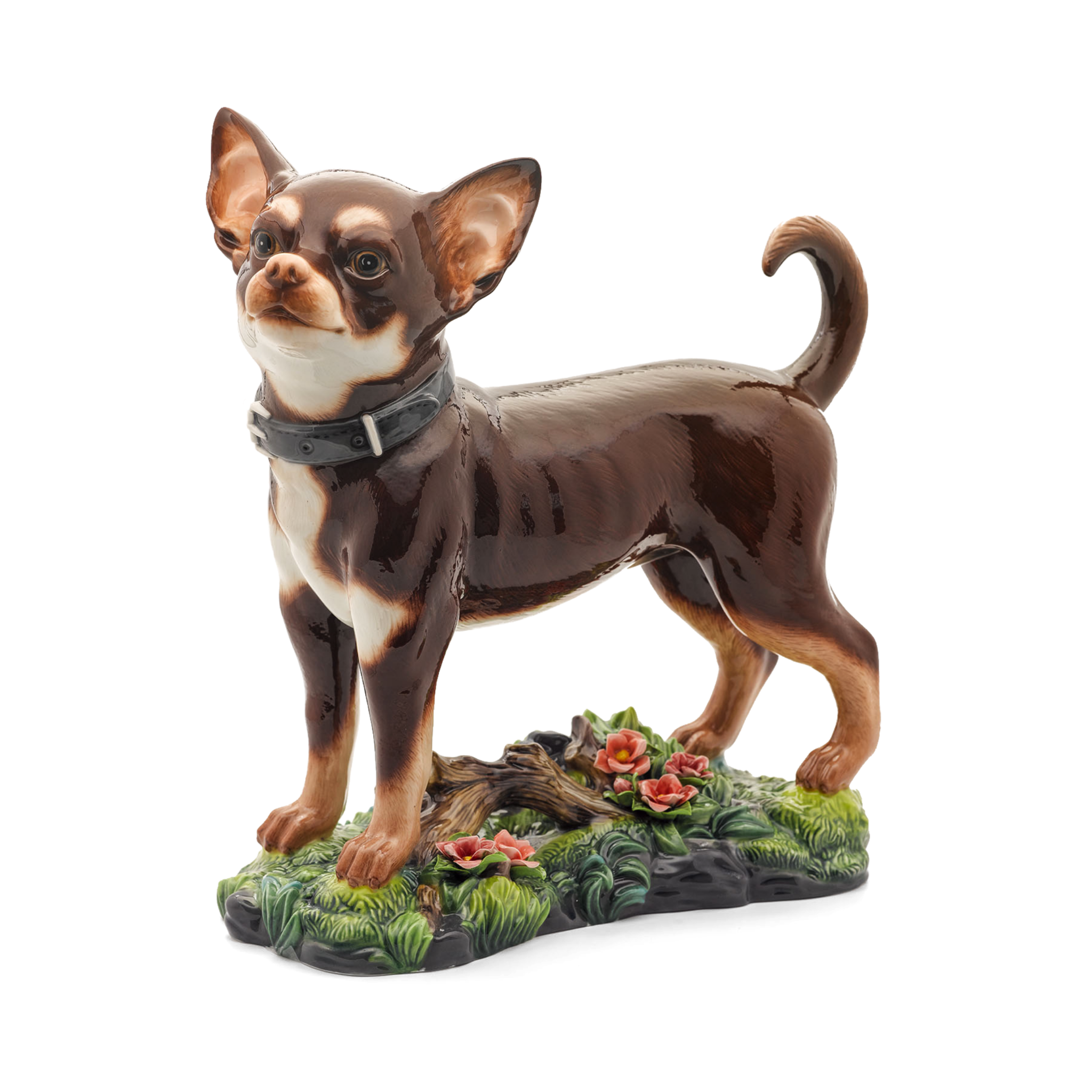 Tượng Chó Chi Hua Hua 28.5cm Nâu