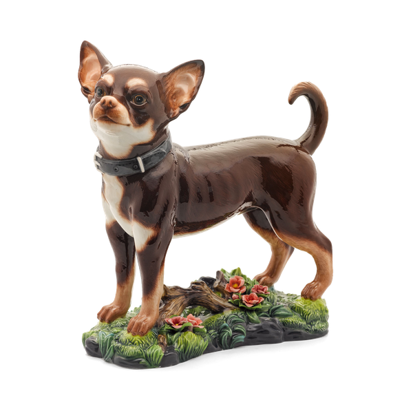 [GT] Chó Chi Hua Hua 28.5 cm - Tượng - Nâu