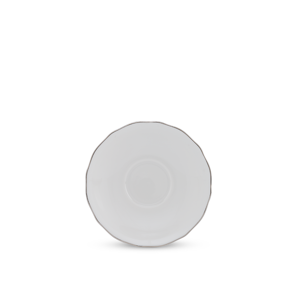 Dĩa lót chén - Mẫu đơn IFP - Chỉ Bạch Kim