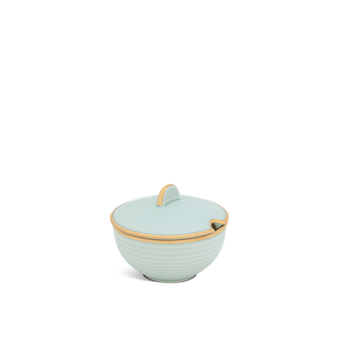  Chén đường + nắp - Cordon - Men Ngọc Sương Mờ (Trang Trí Vàng) 