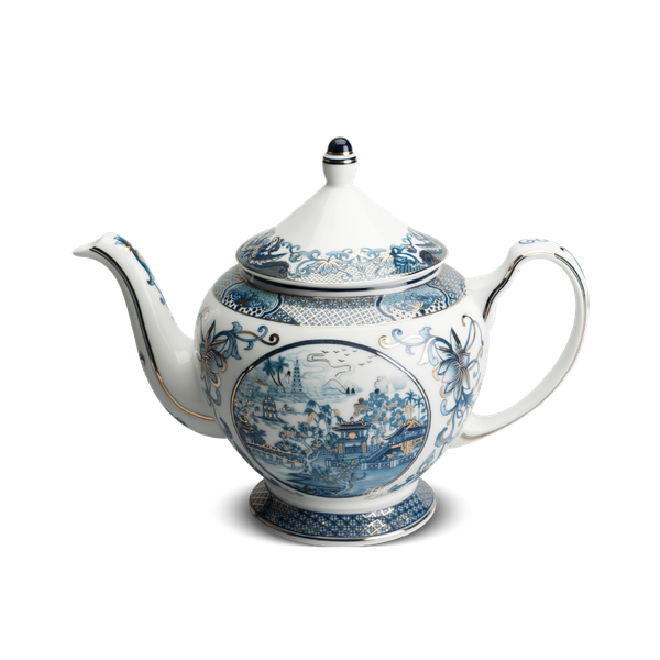 Bình trà + nắp - Hoàng Cung - Hồn Việt vàng