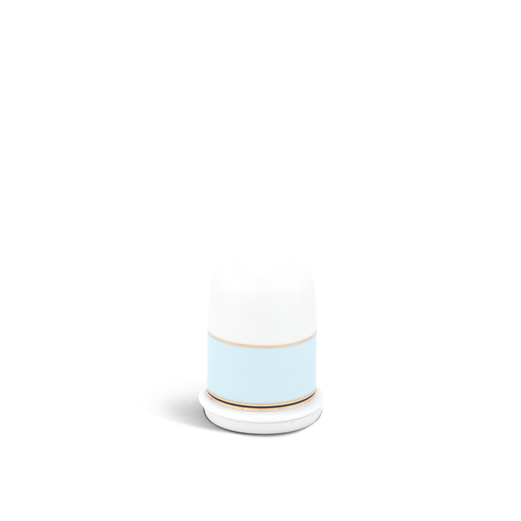 Hủ tăm 8 cm + nắp - Jasmine - Xanh Ngọc