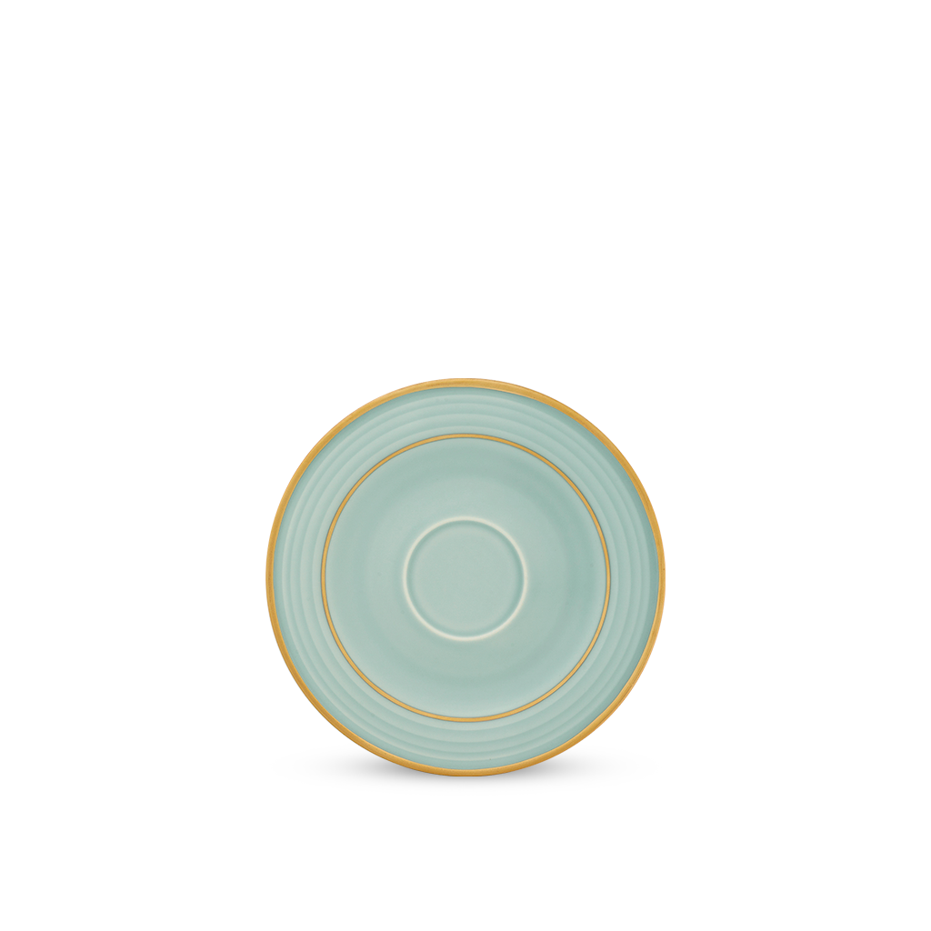 Dĩa lót tách - Cordon - Men Ngọc Sương Mờ (Trang Trí Vàng)