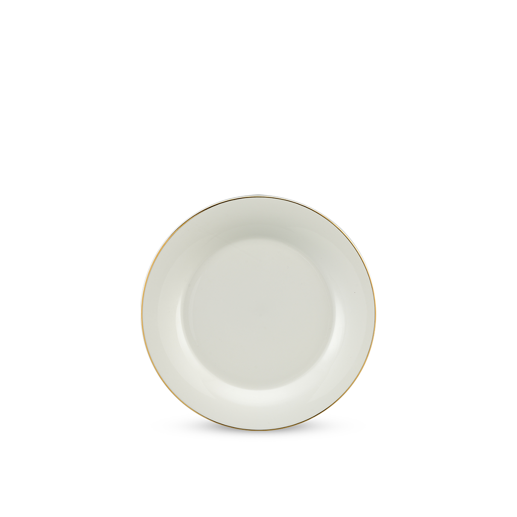 Dĩa tròn - Tulip Ngà - Chỉ Vàng