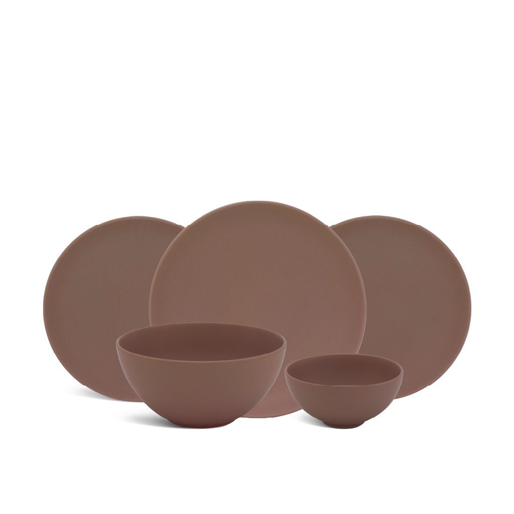 Bộ đồ ăn 17 sản phẩm - Timeless - Màu Nâu