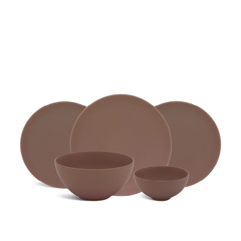  Bộ đồ ăn 17 sản phẩm - Timeless - Màu Nâu 