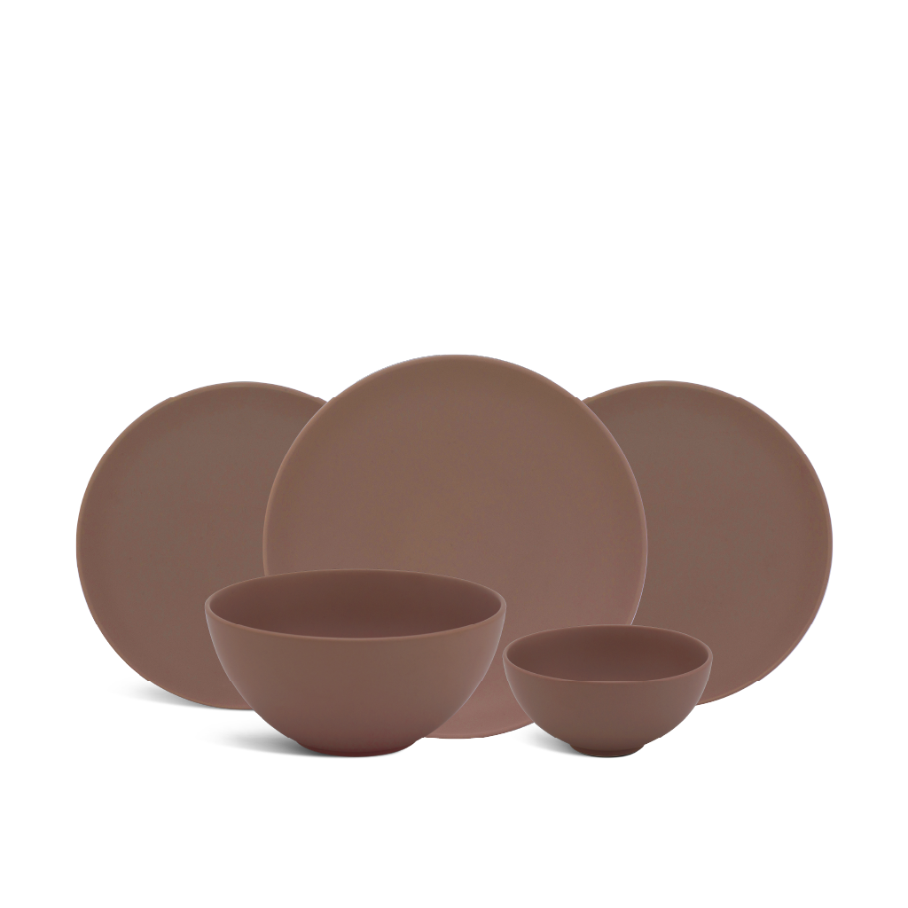 Bộ đồ ăn 17 sản phẩm - Timeless - Màu Nâu