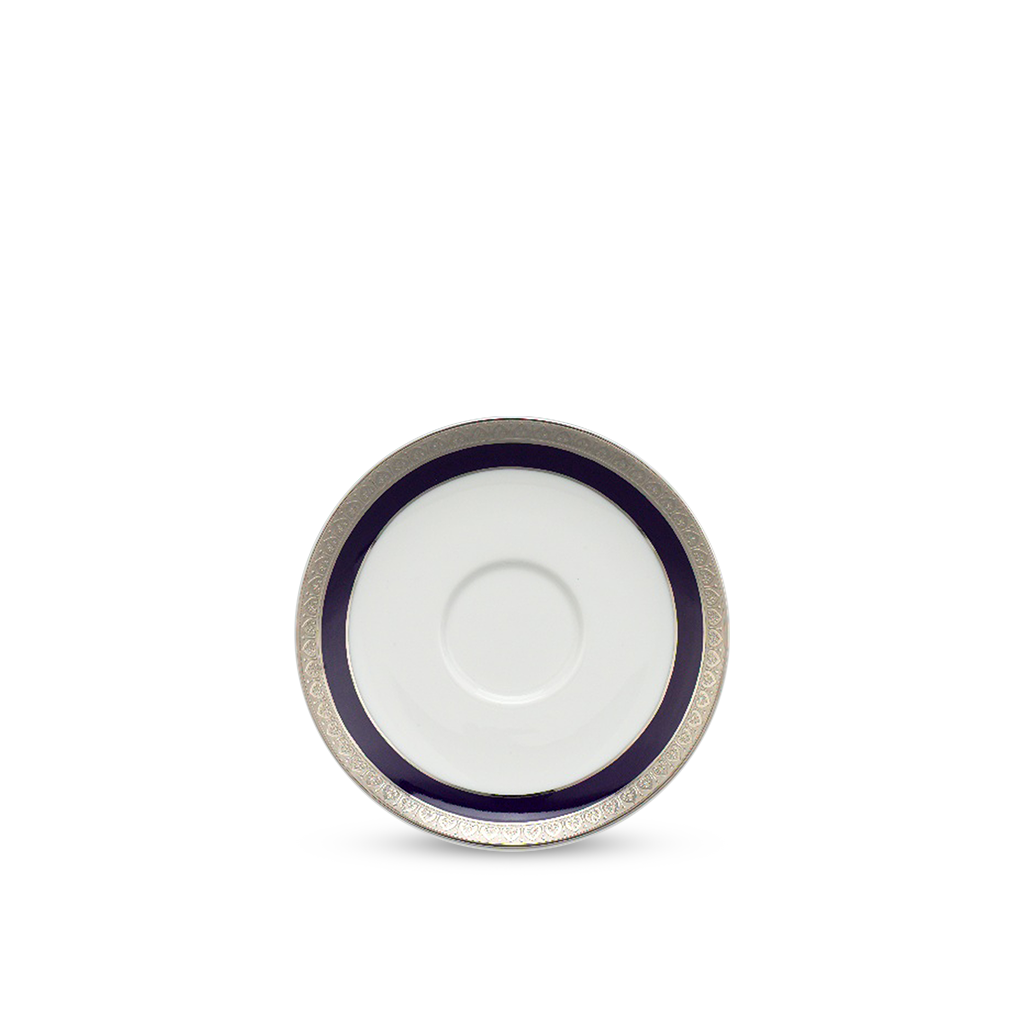 Dĩa lót chén 15 cm - jasmine - thiên tuế xanh khắc nổi