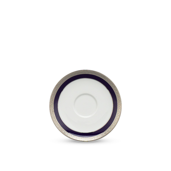 Dĩa lót chén 15 cm - Jasmine - Thiên Tuế Xanh khắc nổi