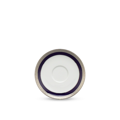  Dĩa lót chén 15 cm - Jasmine - Thiên Tuế Xanh khắc nổi 