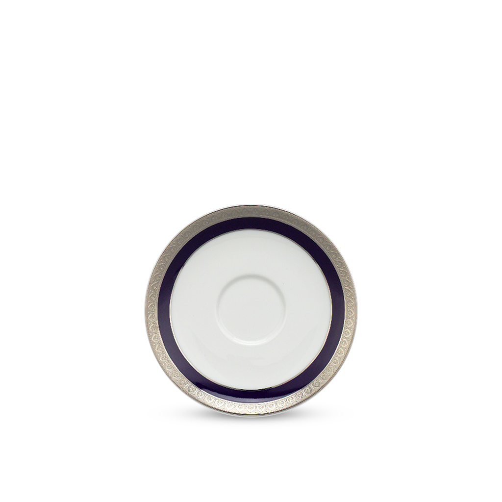 Dĩa lót chén 15 cm - Jasmine - Thiên Tuế Xanh khắc nổi