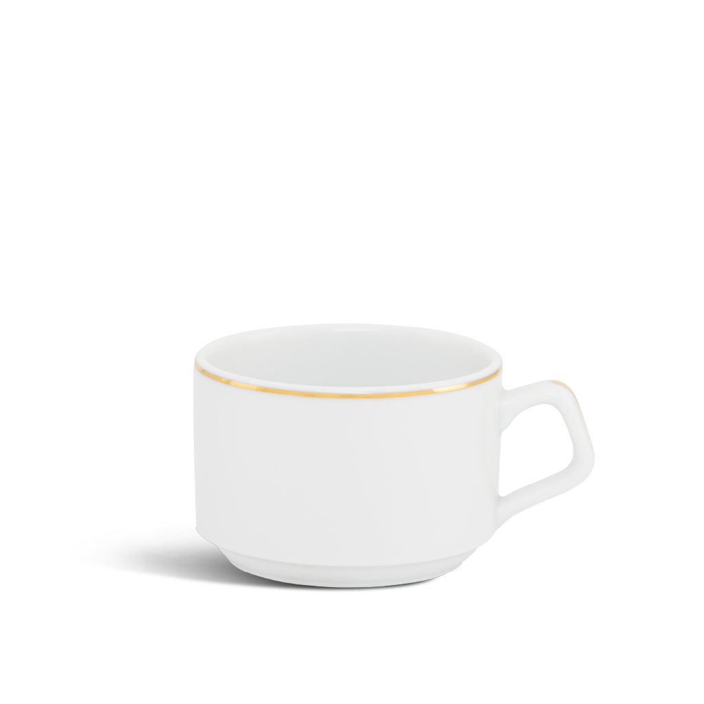 Tách trà 0.10 l - jasmine - viền chỉ vàng