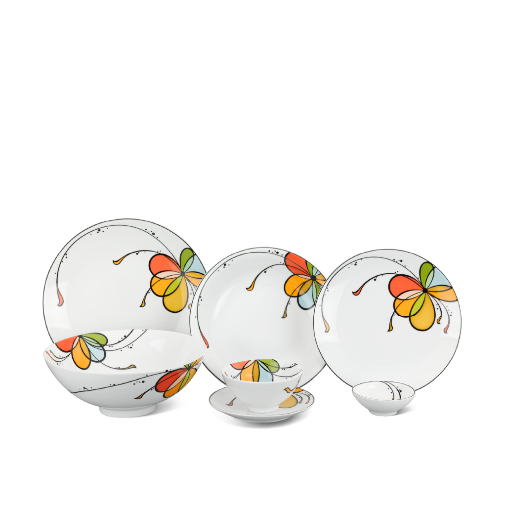 Bộ Đồ Ăn Daisy 10 Người 36 Sản Phẩm