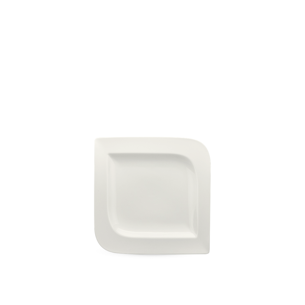 Dĩa vuông 18.5 cm - Anh Vũ Lys - Trắng Ngà