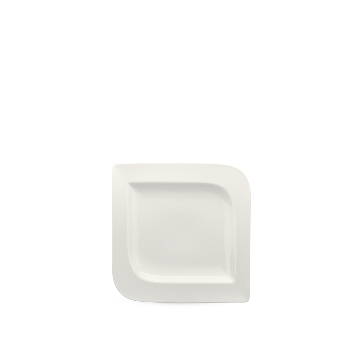 Dĩa vuông 18.5 cm - Anh Vũ Lys - Trắng Ngà