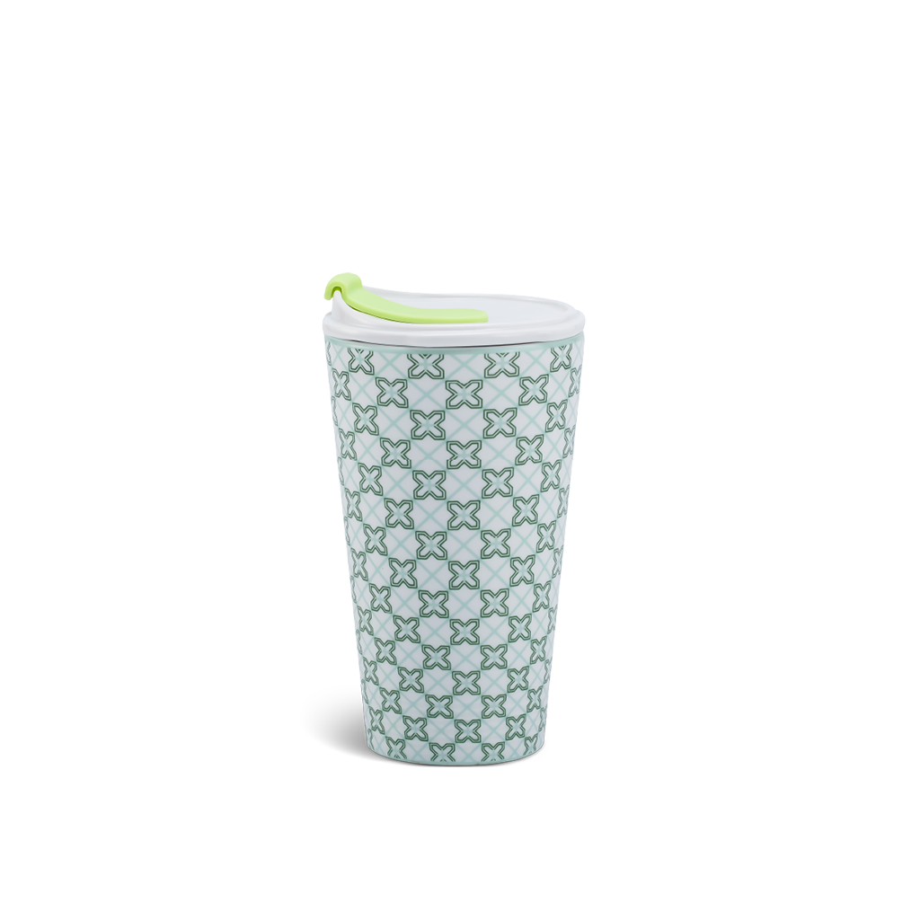 Ly sứ dưỡng sinh 0.48 L (K1) + nắp ống hút - Dưỡng Sinh - Komos (LTB)