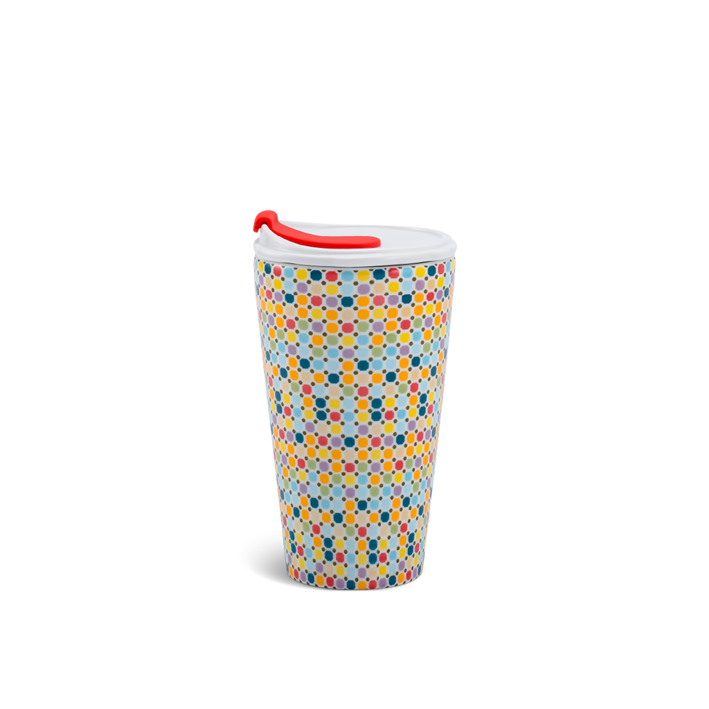 Ly sứ dưỡng sinh 0.48 L (K1) + nắp ống hút - Dưỡng Sinh - Mosaic (LTD)