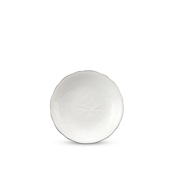 Dĩa tròn 25 cm - Sen IFP - Chỉ Bạch Kim