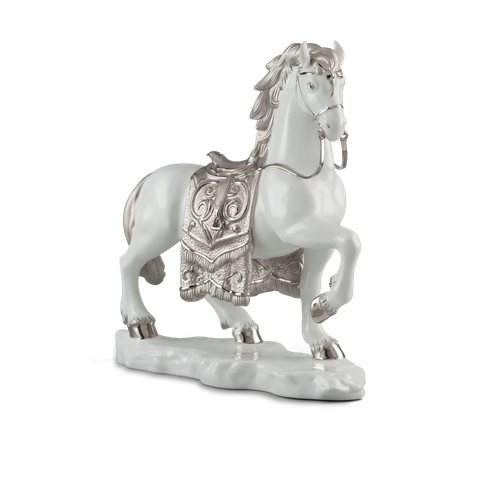  Ngựa Hoàng Gia 36.5 cm - Tượng - Trang trí Bạch Kim 