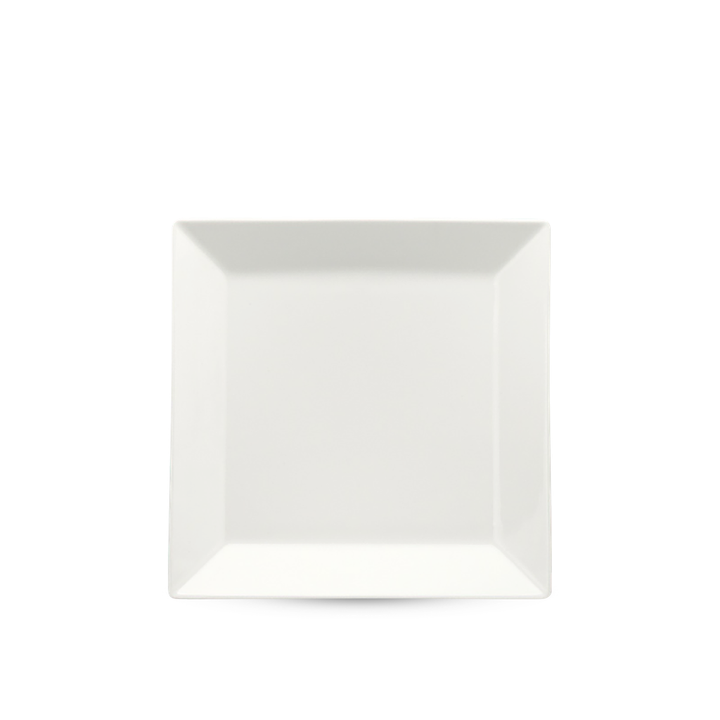 Dĩa vuông lá 25 cm - Misc Assortment Lys - Trắng Ngà