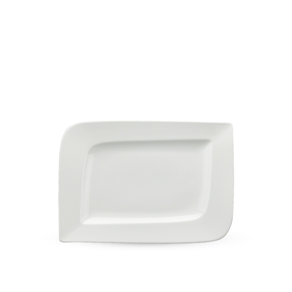 Dĩa chữ nhật 33 x 23 cm - Anh Vũ Lys - Trắng Ngà