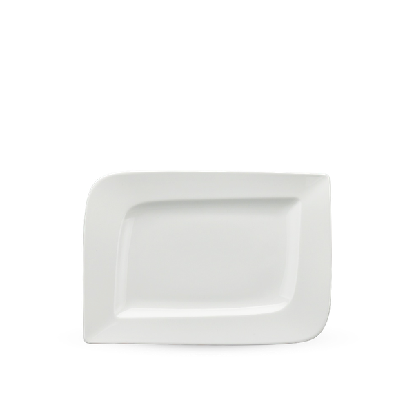 Dĩa chữ nhật 33 x 23 cm - Anh Vũ Lys - Trắng Ngà