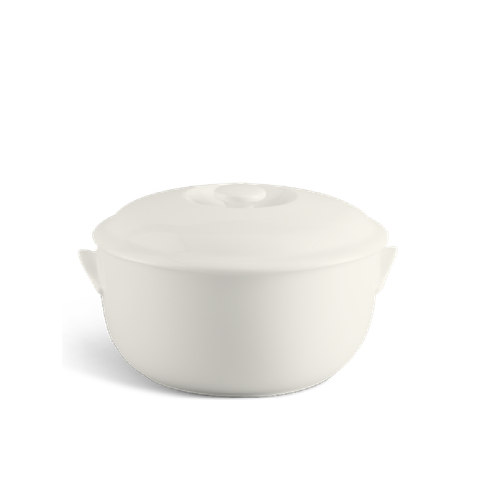  Thố 15 cm + nắp - Jasmine Lys - Trắng Ngà 