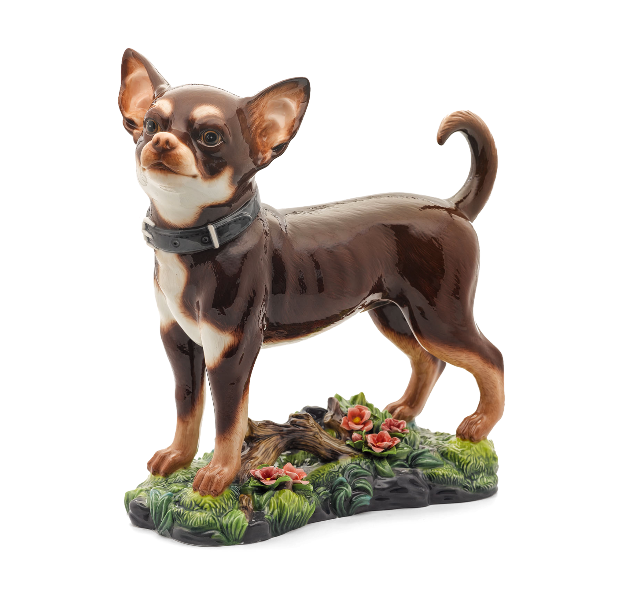 [GT] Chó Chi Hua Hua 28.5 cm - Tượng - Nâu