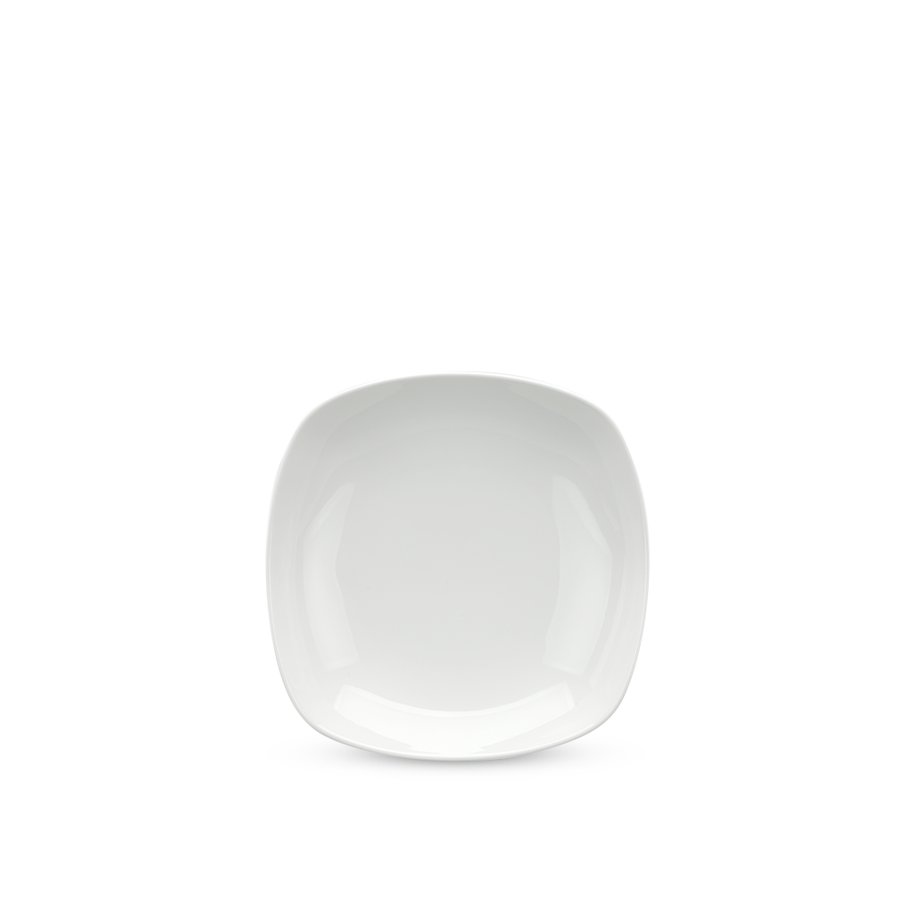 Dĩa vuông sâu 20 cm - Anh Vũ Lys - Trắng Ngà