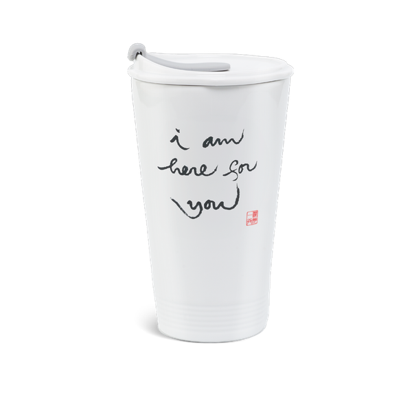 Ly sứ dưỡng sinh 0.48 L + nắp ống hút (K1) - Dưỡng Sinh - I am here for you