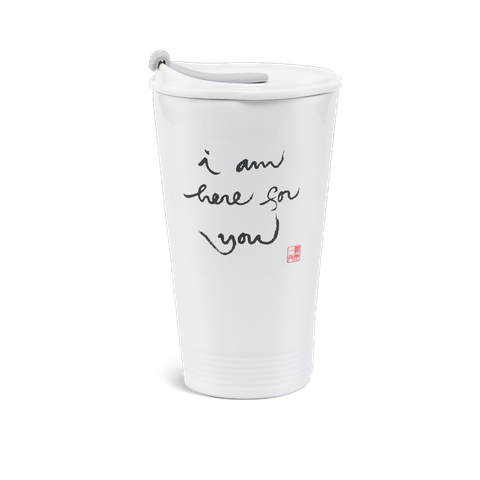  Ly sứ dưỡng sinh 0.48 L + nắp ống hút (K1) - Dưỡng Sinh - I am here for you 