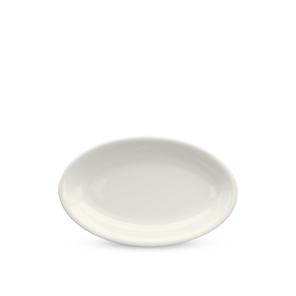 Dĩa oval ảo 32 cm - daisy lys - trắng ngà