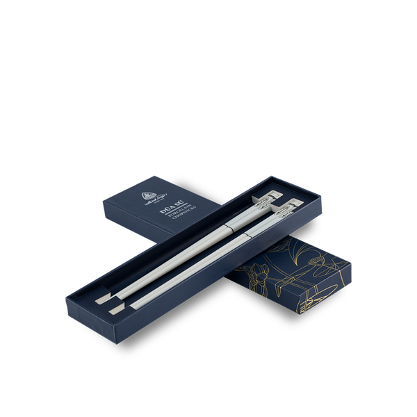 Đũa sứ dưỡng sinh 24.4 cm (2đôi/HQ) - Dưỡng sinh IFP – Màu Xám Pastel