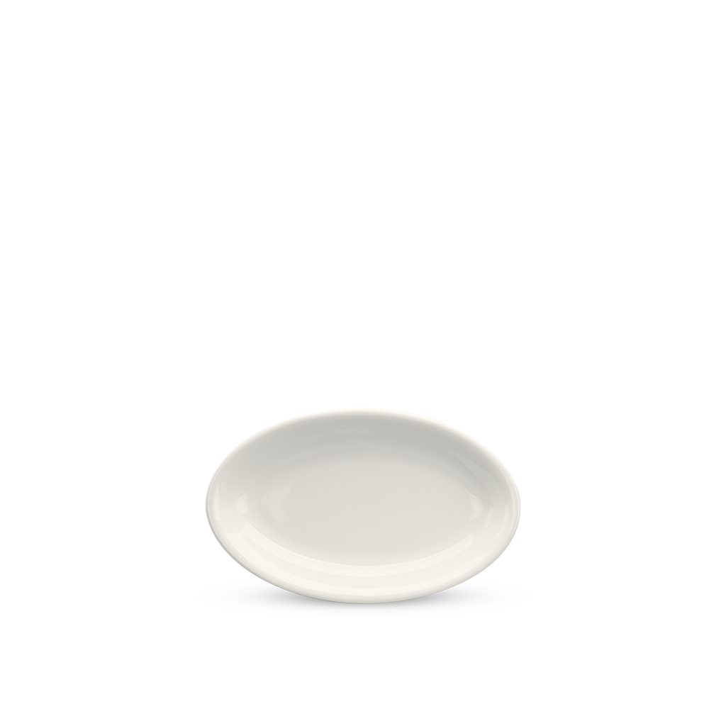 Dĩa oval ảo 25 cm - Daisy Lys - Trắng Ngà