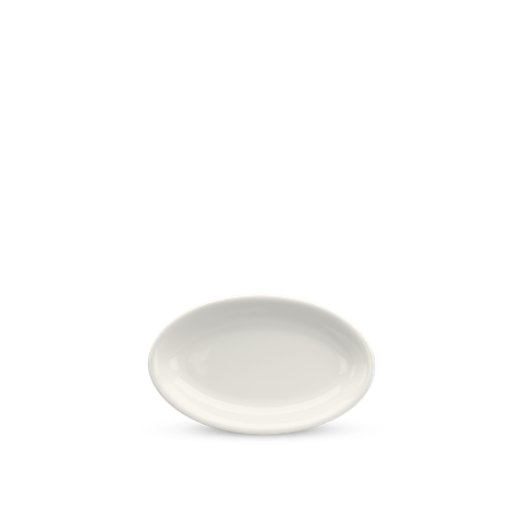  Dĩa oval ảo 25 cm - Daisy Lys - Trắng Ngà 