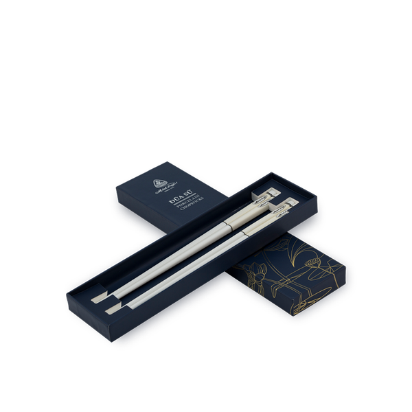 Đũa sứ dưỡng sinh 24.4 cm (2đôi/HQ) - Dưỡng sinh IFP – Màu Vàng Pastel