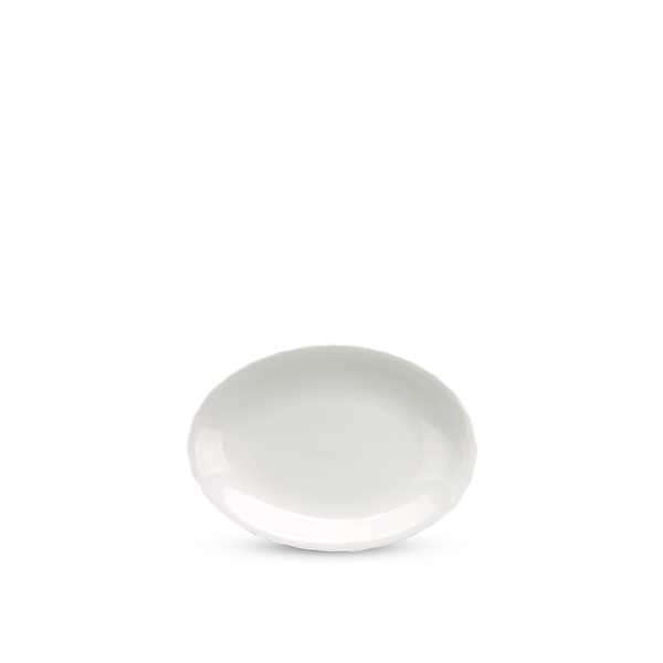 Dĩa oval 28 cm - Mẫu Đơn IFP - Trắng Ngà