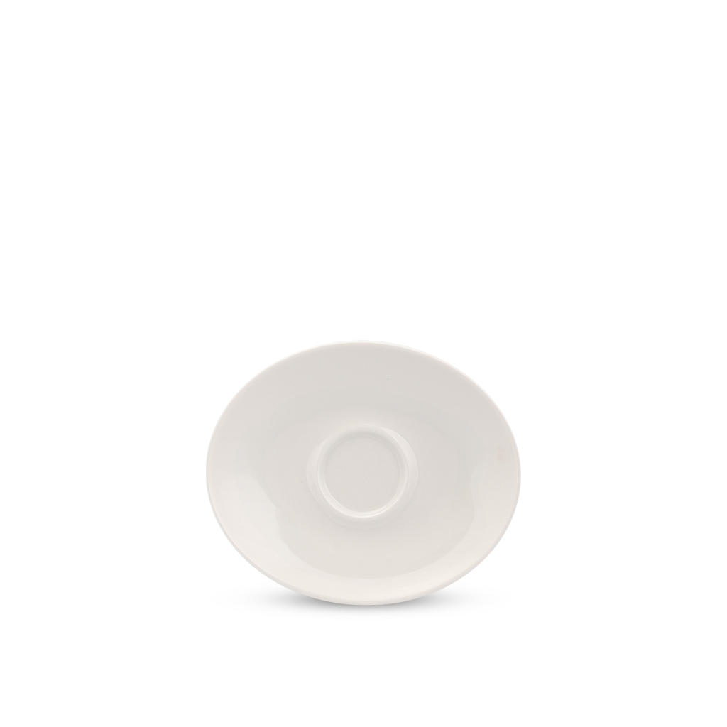 Dĩa lót oval 12.5 cm - Anna - Trắng Ngà