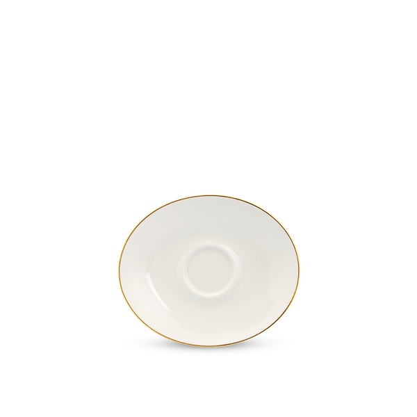 Dĩa lót oval 12.5 cm - Anna - Chỉ Vàng