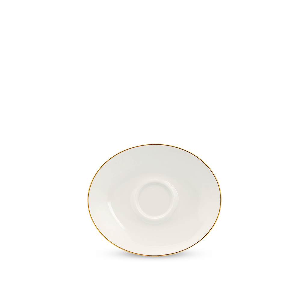 Dĩa lót oval 12.5 cm - Anna - Chỉ Vàng